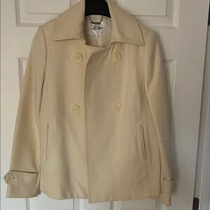 J.O.A. Women's Cream Pea Coat